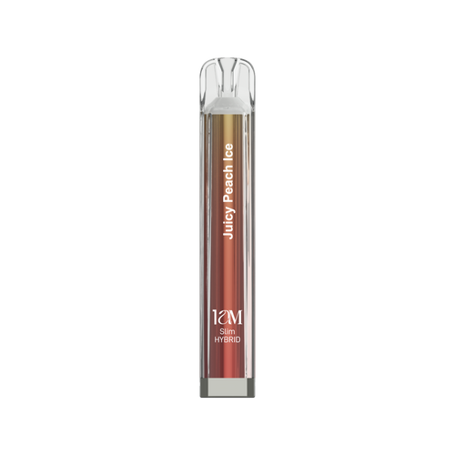 1AM After Midnight Juicy Peach Ice Slim Hybrid disposable vape